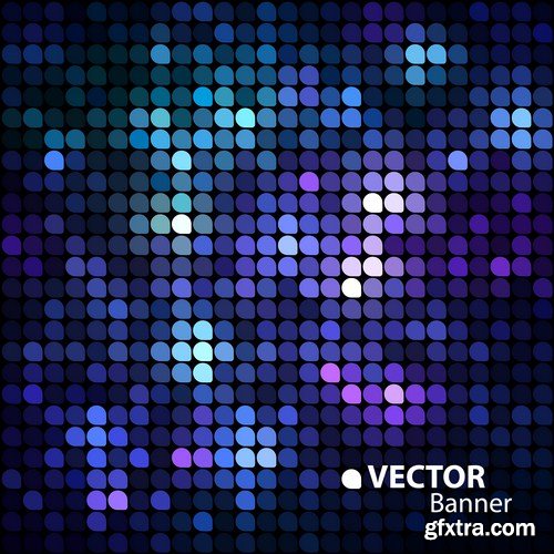 abstract mosaic background 14x EPS