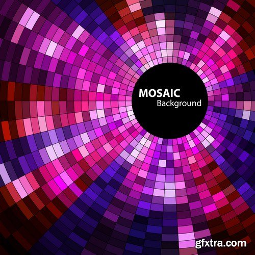 abstract mosaic background 14x EPS