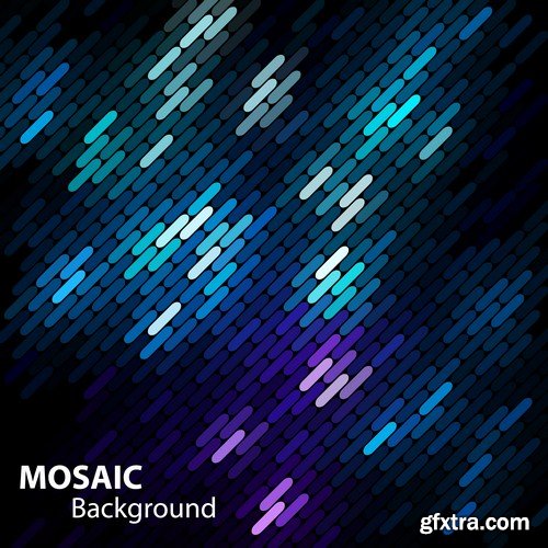 abstract mosaic background 14x EPS