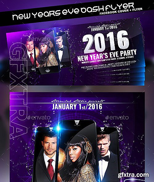 GraphicRiver - New Years Eve Bash Flyer 13065764