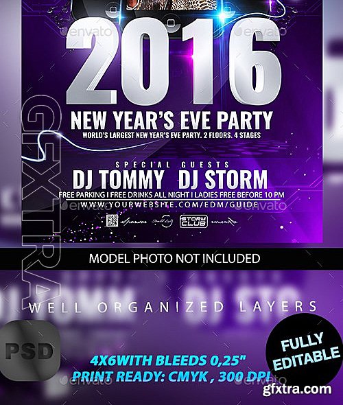 GraphicRiver - New Years Eve Bash Flyer 13065764