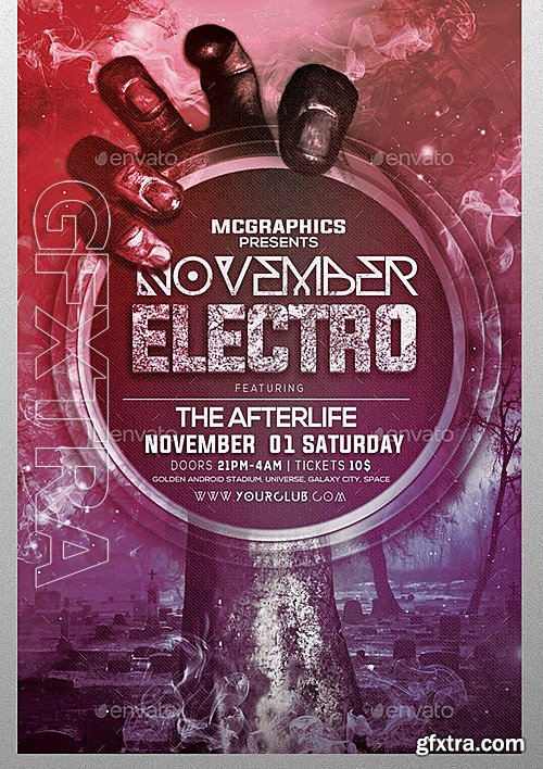 GraphicRiver - November Electro Flyer Template 8867617