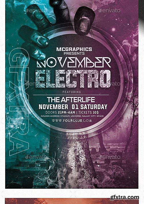 GraphicRiver - November Electro Flyer Template 8867617