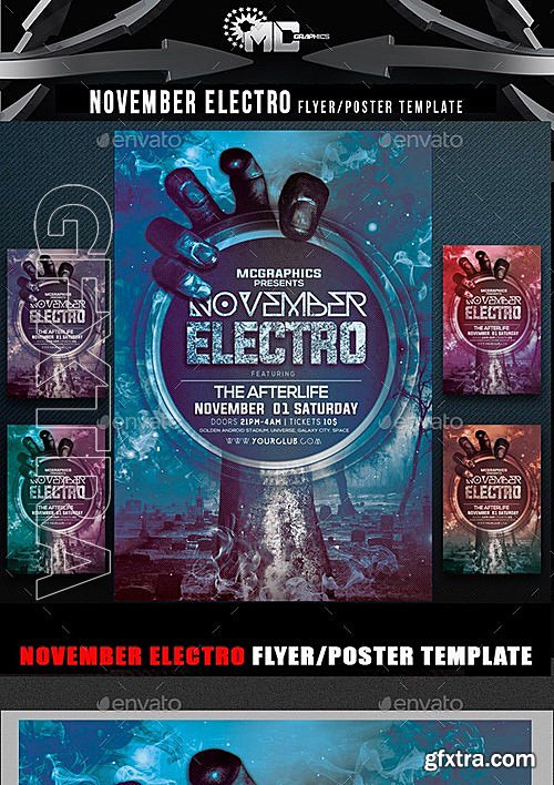 GraphicRiver - November Electro Flyer Template 8867617