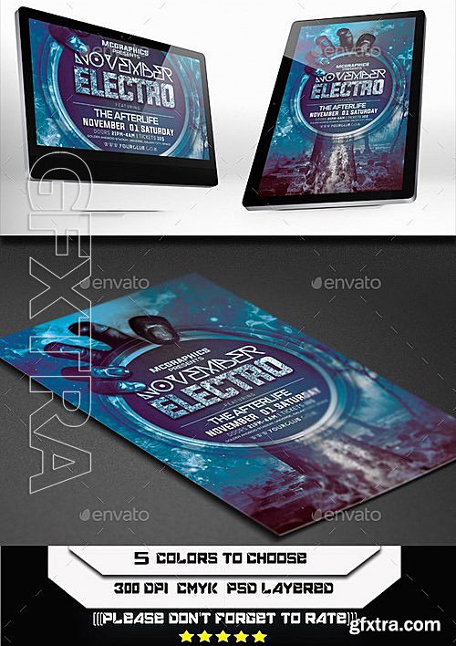 GraphicRiver - November Electro Flyer Template 8867617