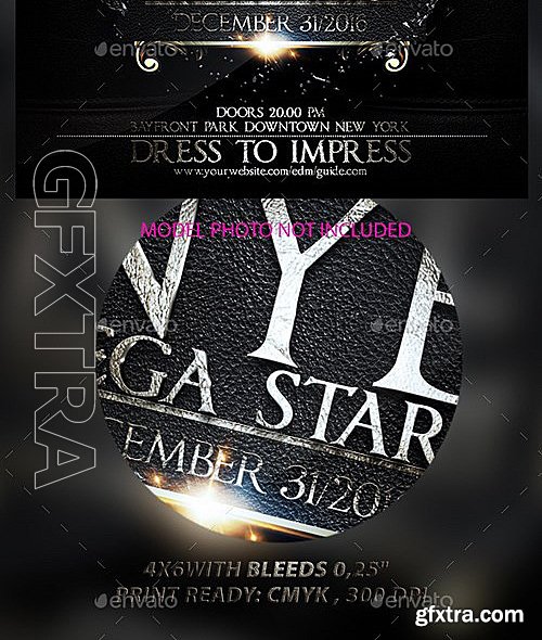 GraphicRiver - NYE Mega Stars 13241715