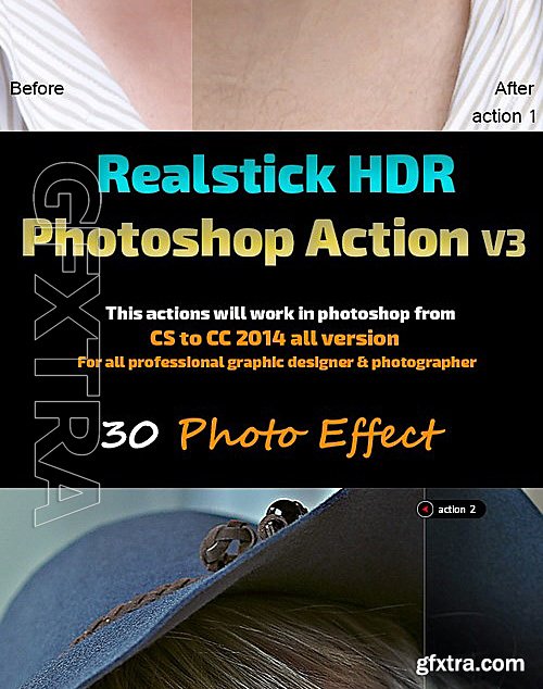 GraphicRiver - Realstick HDR Photoshop Action 10742115