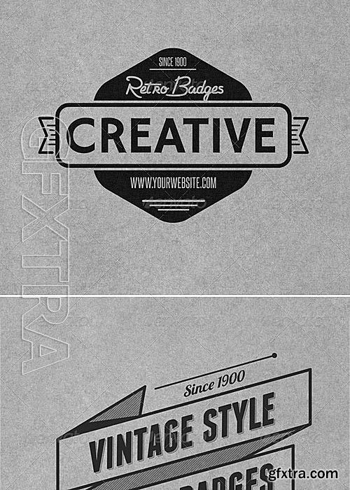 GraphicRiver - Retro Badges Col8 4855877