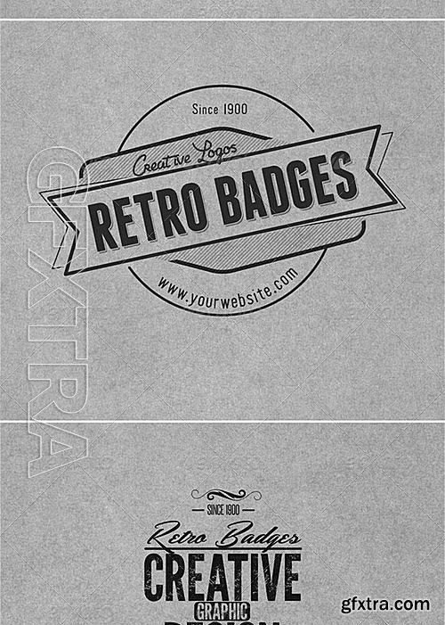 GraphicRiver - Retro Badges Col8 4855877