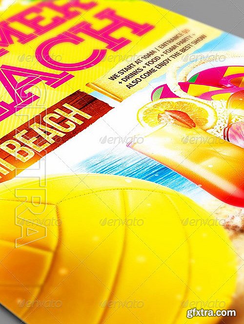 GraphicRiver - Summer beach party flyer 7946557