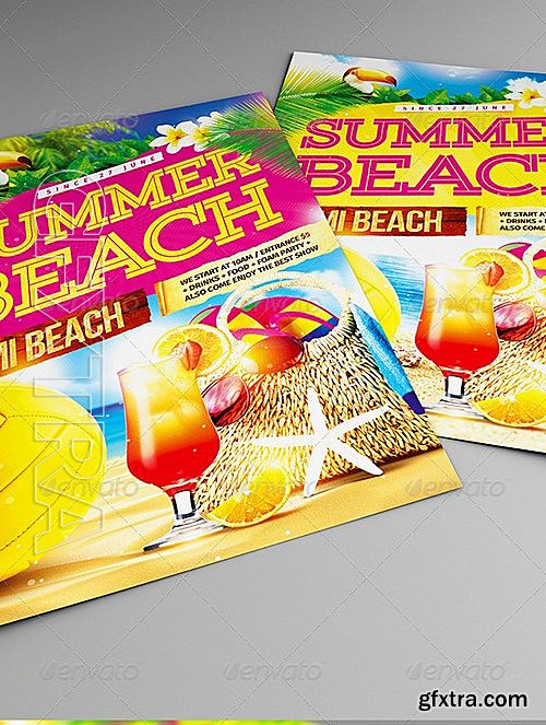 GraphicRiver - Summer beach party flyer 7946557