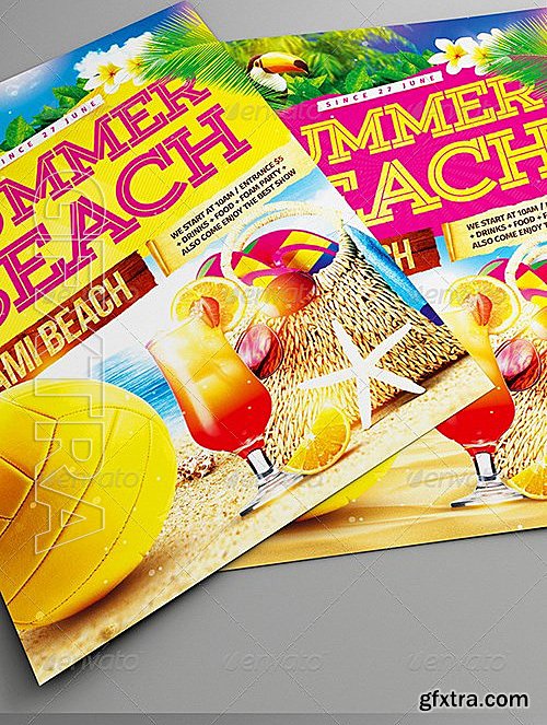 GraphicRiver - Summer beach party flyer 7946557