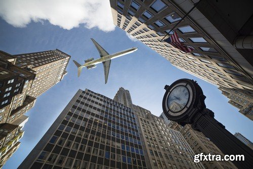 Aircraft and skyscrapers