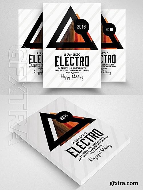 CM - Electro Party Flyer Template 608599