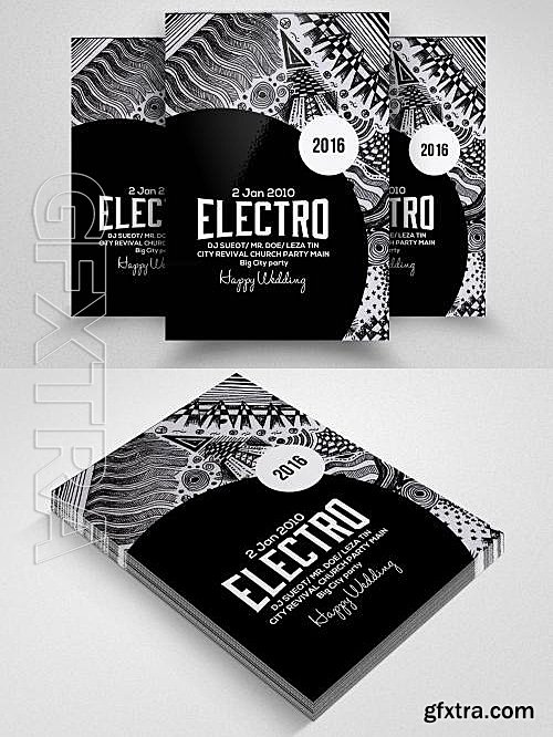 CM - Electro Party Flyer Template 608608