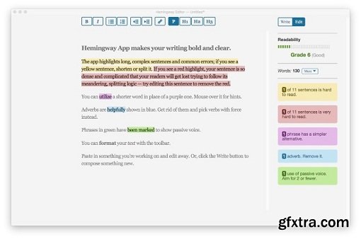 Hemingway Editor 2.0.1 (Mac OS X)