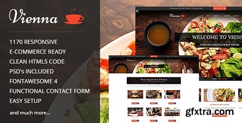 ThemeForest - Vienna v1.4 - Responsive Restaurant Template - 8843576