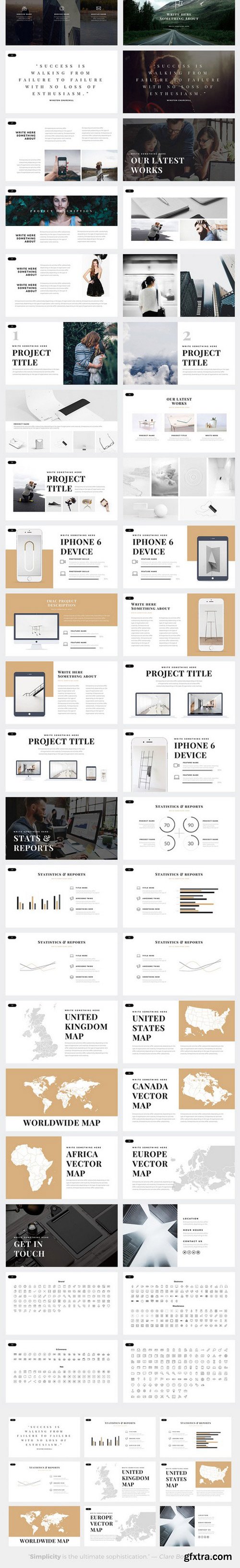 CM - Air Minimal PowerPoint Template 614580