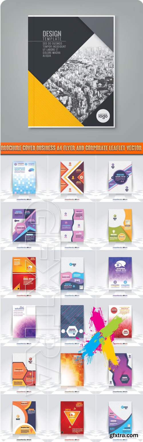 Brochure Cover Business A4 Flyer and Corporate Leaflet vector