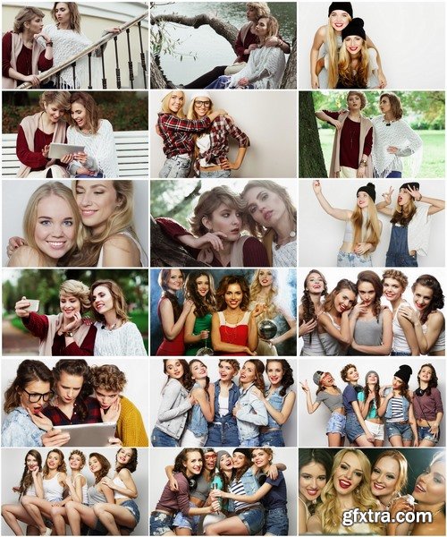 Collection of woman girl in the company of a friend friendship 25 HQ Jpeg