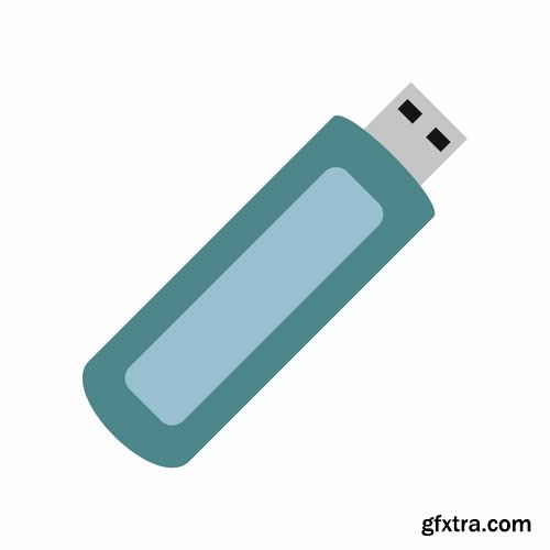 Collection of flash drive technology 25 EPS