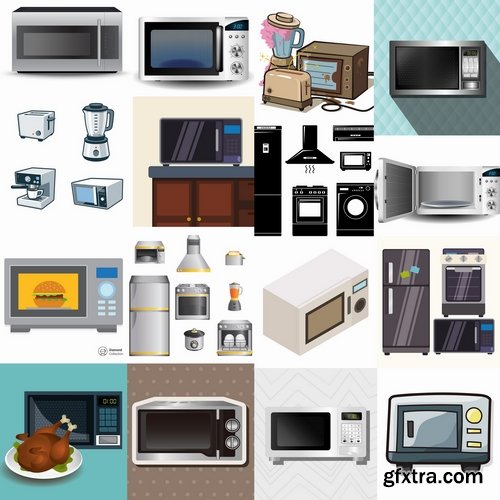 Collection of microwave 25 EPS