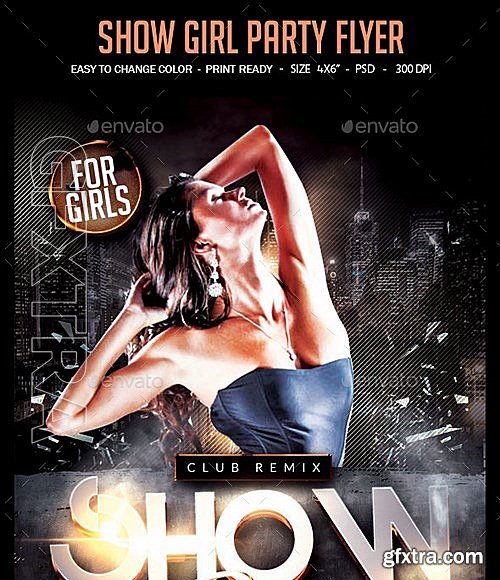 GraphicRiver - Show Girl Party Flyer 10891876