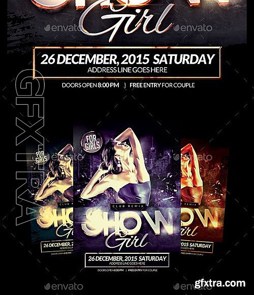 GraphicRiver - Show Girl Party Flyer 10891876