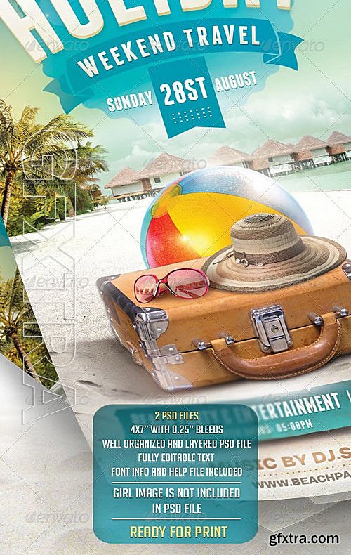 GraphicRiver - Summer Holiday Travel Flyer Template 8269462