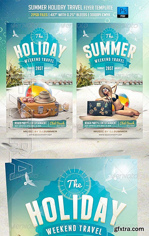 GraphicRiver - Summer Holiday Travel Flyer Template 8269462