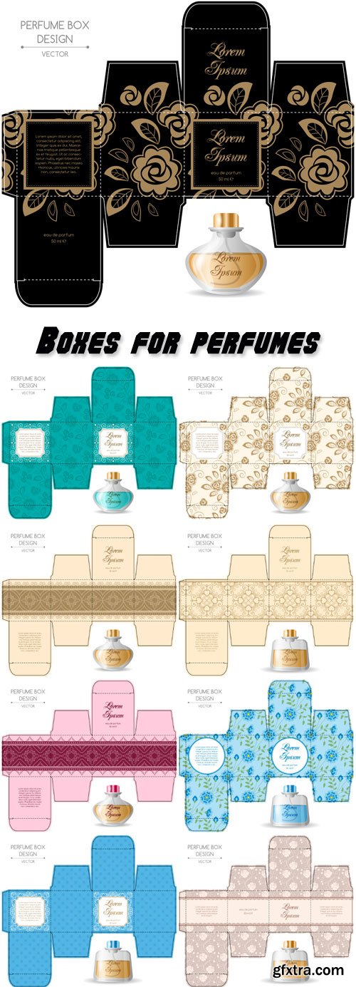 Design boxes for perfumes