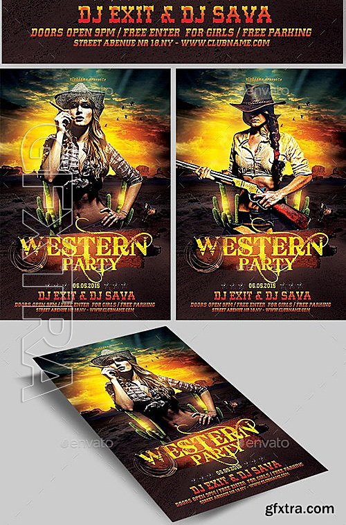 GraphicRiver - Western Party Flyer 11561353