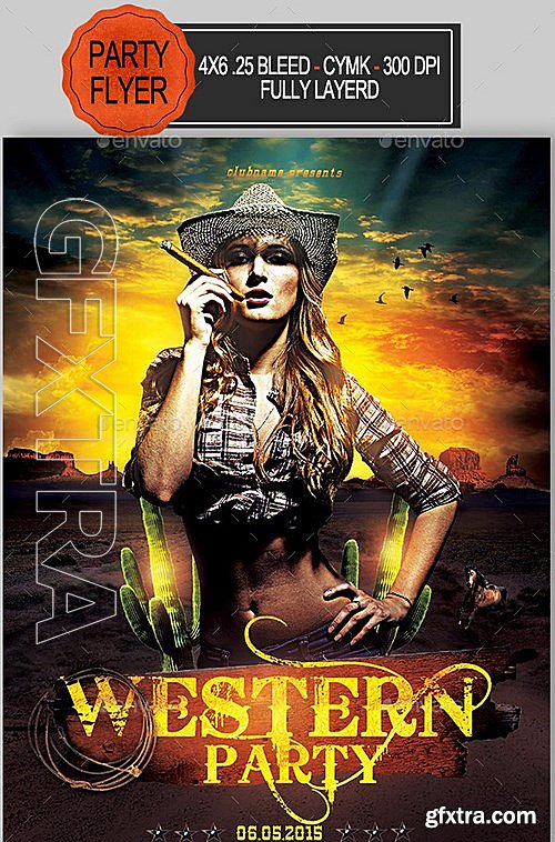 GraphicRiver - Western Party Flyer 11561353