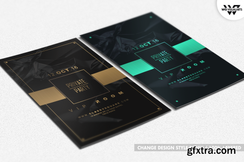 CreativeMarket PRIVATE VIP Flyer Template 606819