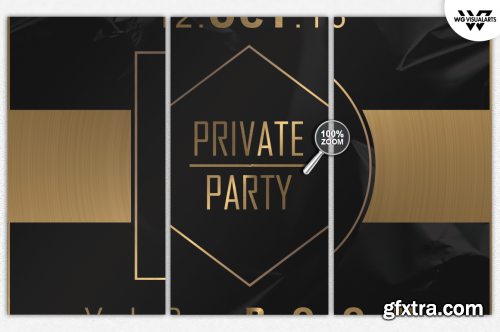 CreativeMarket PRIVATE VIP Flyer Template 606819