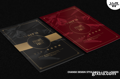 CreativeMarket PRIVATE VIP Flyer Template 606819