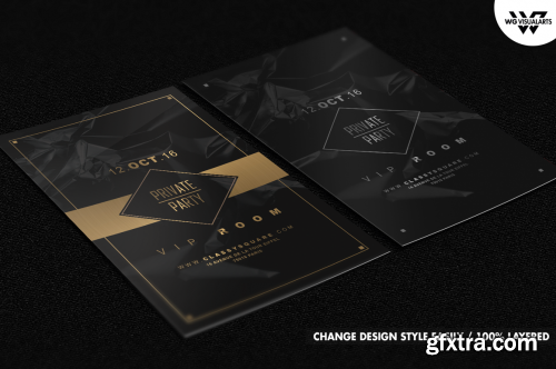 CreativeMarket PRIVATE VIP Flyer Template 606819