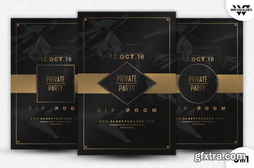 CreativeMarket PRIVATE VIP Flyer Template 606819