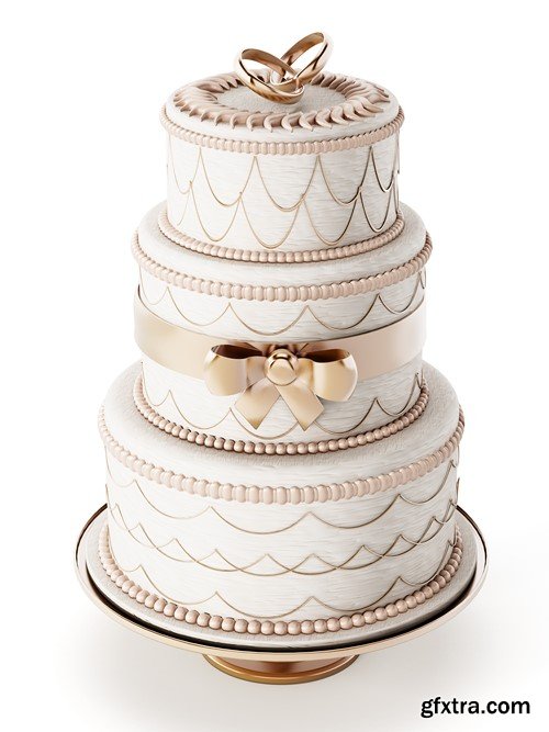 Wedding cake 2, 8 x UHQ JPEG