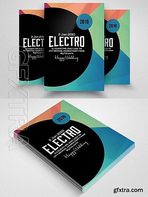 CM - Electro Party Flyer Template 608648