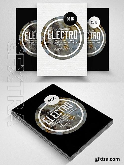 CM - Electro Party Flyer Template 608656