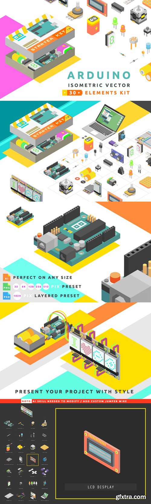 CM - Isometric Vector Arduino Starter Kit 618487