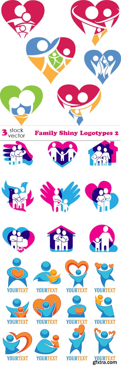 Vectors - Family Shiny Logotypes 2