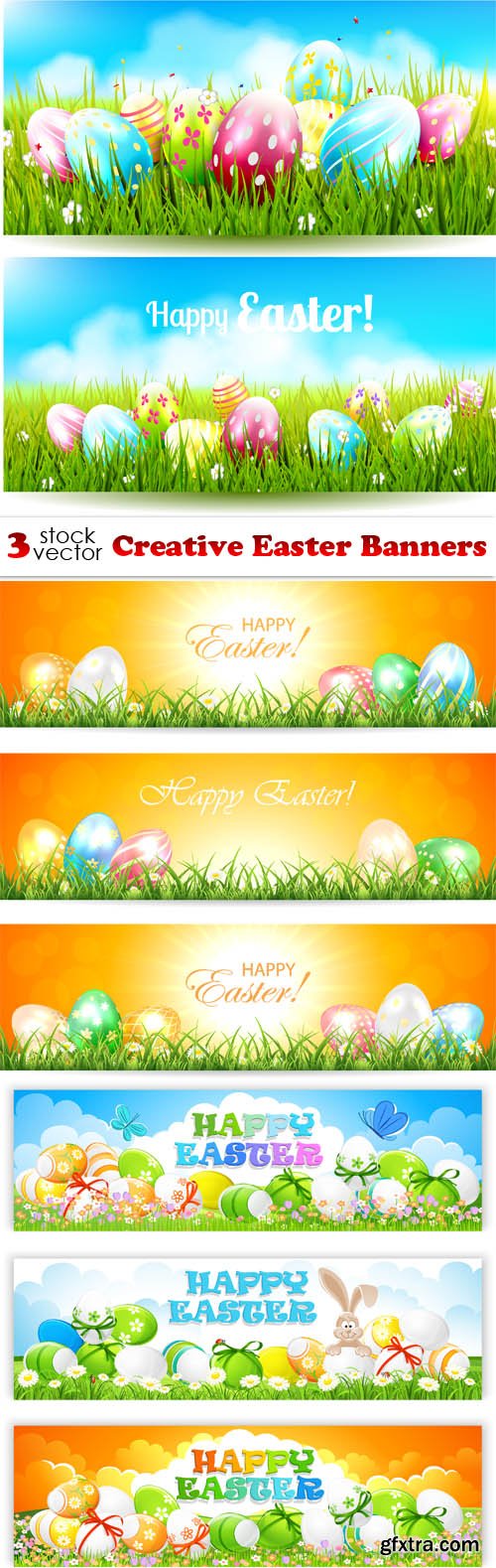 Vectors - Creative Easter Banners