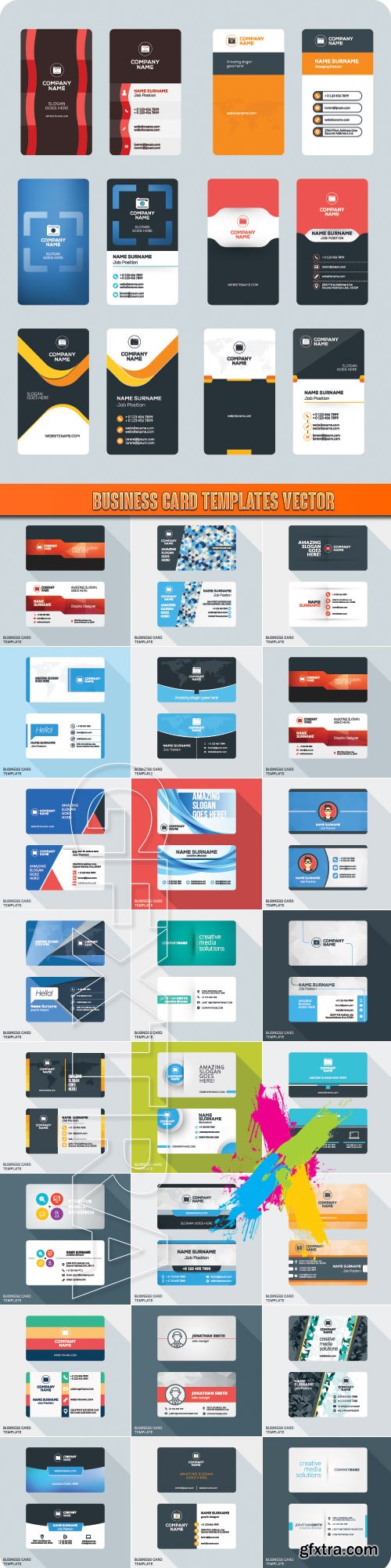 Business Card Templates vector