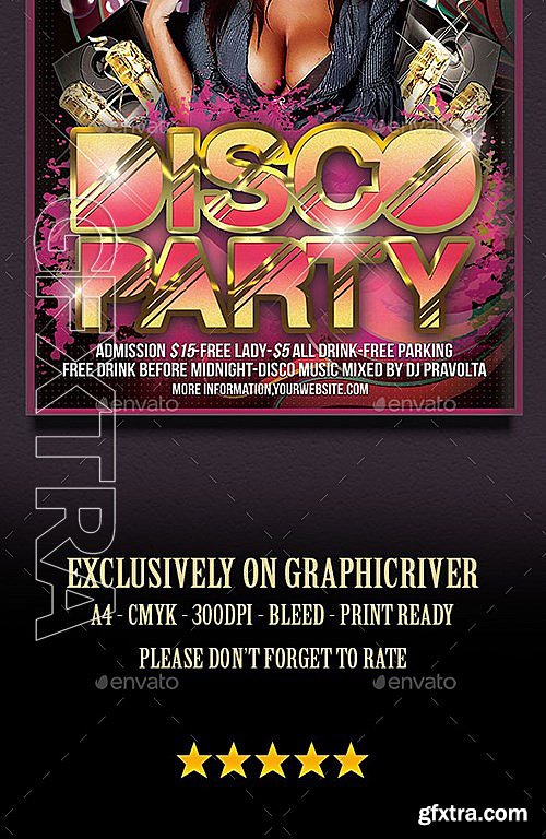 GraphicRiver - Disco Music Poster Flyer Template 9370286