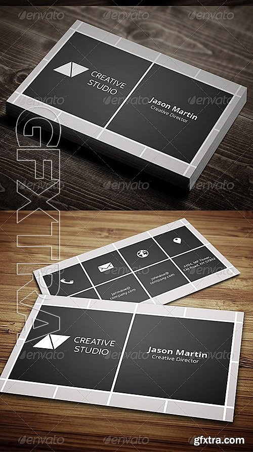 GraphicRiver - Flat - Metro Style Business Card - 06 5577222