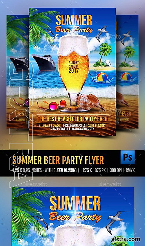 GraphicRiver - Summer Beer Party Flyer 12057331