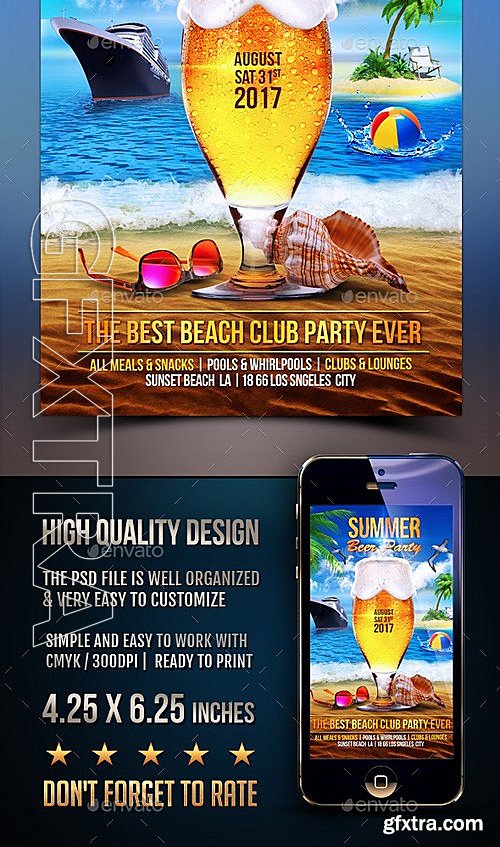 GraphicRiver - Summer Beer Party Flyer 12057331