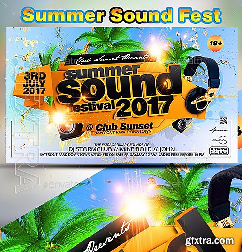 GraphicRiver - Summer Sound Fest 11047116